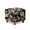 Flower Leaf Print Beige Black, variant on SCRAWLGOD Fur Pattern Cow Print Brown Beige Ottoman Cover, Comfortable Foot Stool Sofa Slipcovers Washable Covers for Square Footrest Stool with Elastic Bottom
