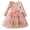Pink, variant on Ulitacool Fall Dresses For Girls 12-24 Months Toddler Children Long Sleeve Bowknot Embroidered Flowers Prints Dress Clothes Elegant Outfits Light Green