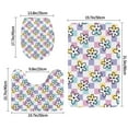 thumbnail image 2 of Bathroom Rugs Sets 3 Piece - Floral checkered Plaid Absorbent Non Slip Bath Mats, U-Shape Toilet Lid Cover, Contour Mat, Soft Washable Shower Mats Bath Rug Mat for Bathroom Tub Toilet, 2 of 7