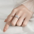 thumbnail image 6 of 1ct Moissanite Diamond Rings for Women D Color Round Cut  VVS1 Wedding Rings Moissanite Anniversary Promise Engagement Rings for Women Wife Gifts with Certificate, 6 of 9