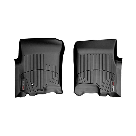 WeatherTech Custom Fit FloorLiners compatible with F-150, Expedition, Navigator - 1st Row (Driver & Passenger), Black