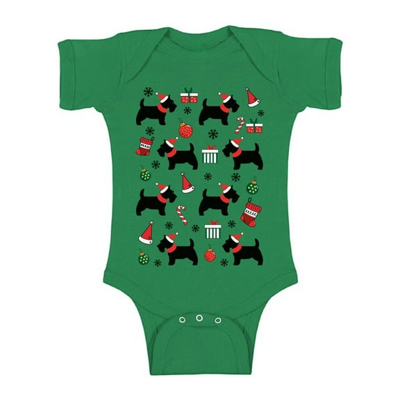 Awkward Styles Xmas Baby Outfit Bodysuit Dogs Christmas Pattern Romper