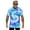 Blue, variant on Men Small Shirts Mens Large Tall Shirts Mens Summer Hawaii Beach Casual Sports Tie Dye Lettering Crewneck T Shirt Top Men Shirt Pack Shirts Men