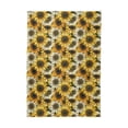 thumbnail image 2 of JSTEL Sunflower Vintage Yellow & White Table Cloth Square 60 x 60 Inch Tablecloth Anti Wrinkle Table Cover for Dining Kitchen Parties, 2 of 6