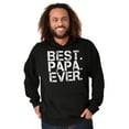 thumbnail image 5 of Best Papa Ever Worlds Greatest Dad Hoodie Hooded Sweatshirt Men Brisco Brands S, 5 of 5