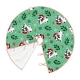 thumbnail image 3 of Bingfone Christmas Tree Skirt Mat Christmas Decoration Interior 48"-Christmas French Bulldog, 3 of 8