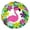 Luau Flamingo, variant on PMU Summer - Beach Balloon 18 Inch Mylar Striped Flip Flop Pkg/1