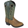 thumbnail image 1 of Bota de vaquero para niños Hopalong Brown Distress / Green Crackle Leather para niños - Talla EE. UU.: 5 Smoky Mountain Boots 3605T-5R, 1 of 1
