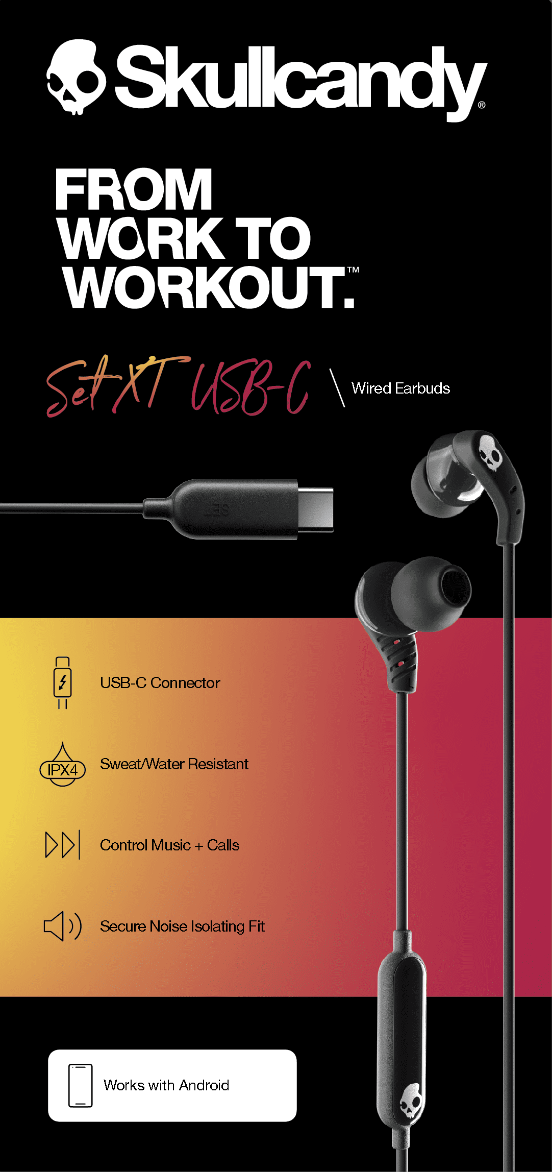 Skullcandy set in ear headphones hotsell