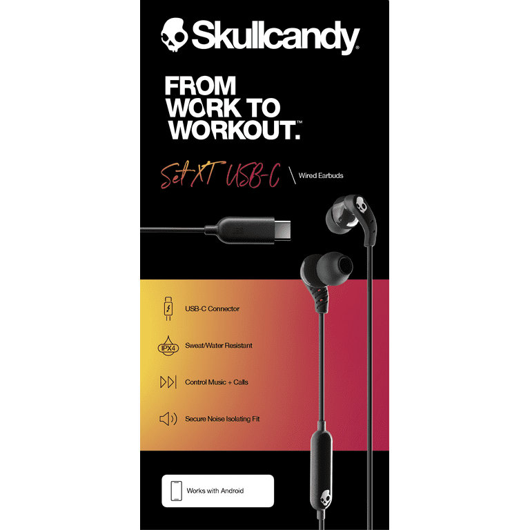 Skullcandy set wired earbuds deals