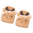 thumbnail image 2 of Gants Chauds Épais Sans Doigts en Peluche Faon Demi-Doigt Dessin Animé Mignon, 2 of 6