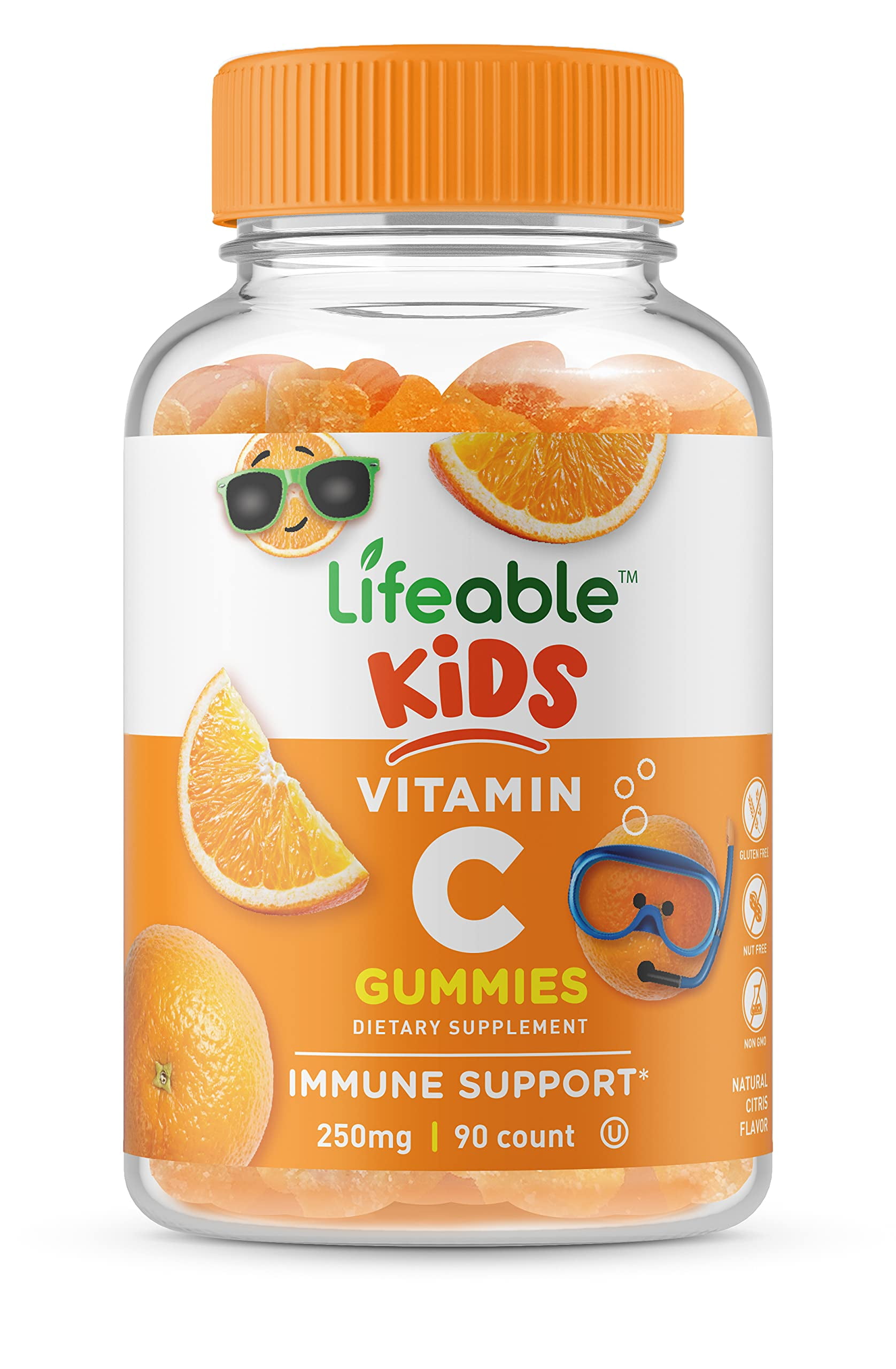 Lifeable Vitamin C for Kids - 250 mg - 90 Gummies