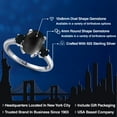thumbnail image 2 of Gem Stone King 3.04 Ct Oval Cabochon Black Onyx 925 Sterling Silver Ring, 2 of 6