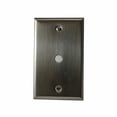 thumbnail image 2 of Residential Essentials 10812SN Single Cable Jack Switch Plate- Satin Nickel, 2 of 3