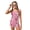 Rabbit Strawberry, variant on POLERO Girls Swimwear Sets Tankini Two Piece with Boyshorts Hibiscus Floral Print Sleeveless Top Breathable Beach Suits