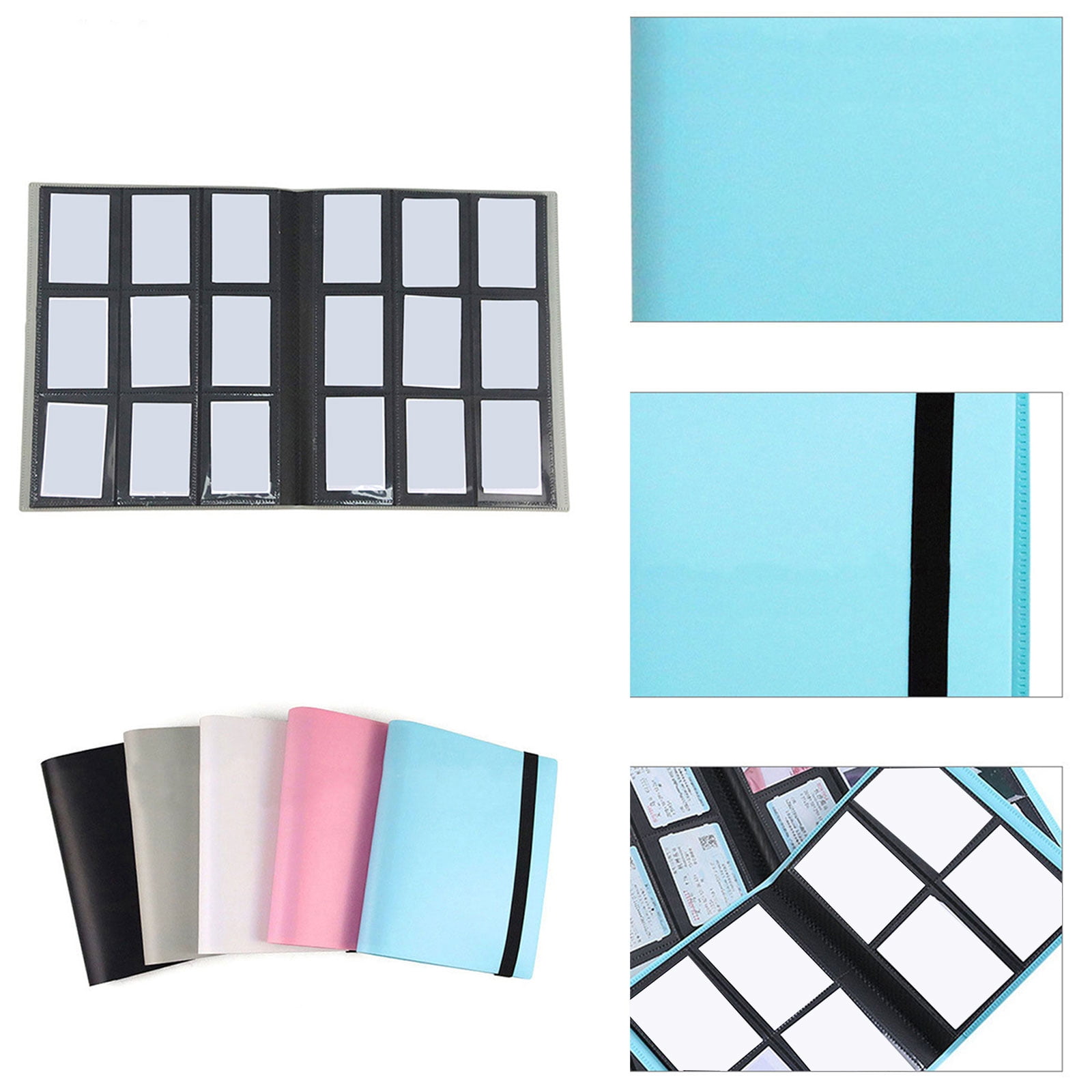 Card Binder 9 Pocket,Trading Card Binder with Card Display Design,360 Double Sided Pocket Collection Binder,Card Album