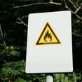 thumbnail image 4 of OUNONA 2Pack Flammable Hazard Sign Label for Fire Safety Warning in Outdoor Settings 8.7x8.7x0.2in, 4 of 7