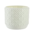 thumbnail image 2 of Darzheoy Round Planter, Planter Pot, Flowerpot, Flower Vases, Decorative Vase Centerpieces, Living Room Shelf Knick Knacks Home Decor(3.82*3.35*2.99Inch), White, 2 of 6