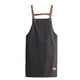 thumbnail image 1 of Delantal impermeable de PVC resistente al aceite negro para mujer, 1 of 1