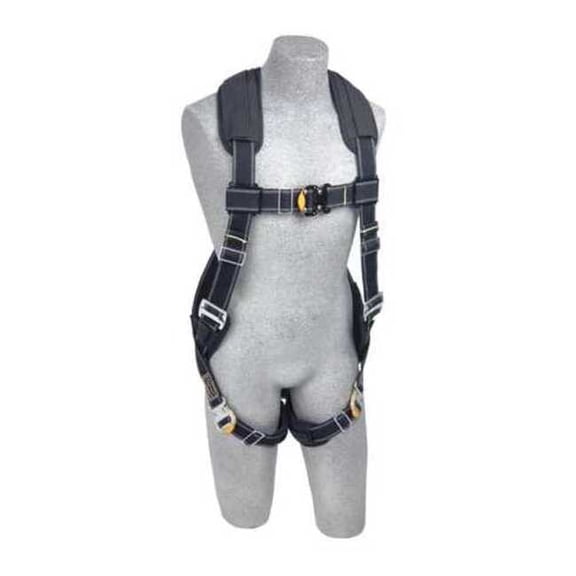 3m Dbi-Sala Full Body Harness,M,420 lb.,Black 1100940