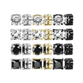 thumbnail image 2 of 12 Pares Aretes Falsos de Iman acero Inoxidable Belug Dorado, Plateado, 2 of 5