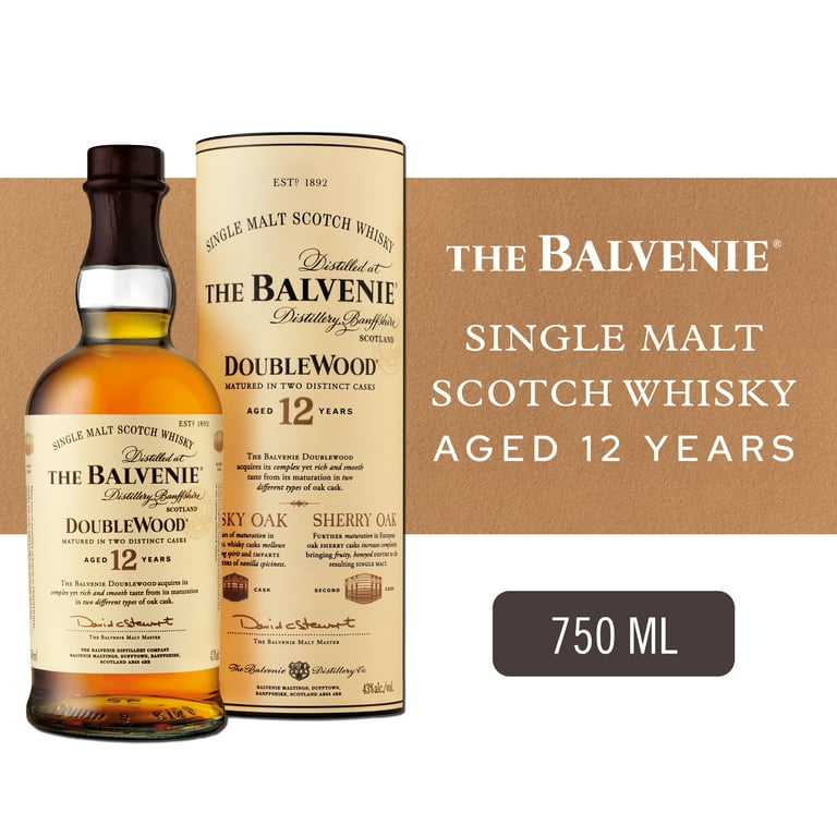 The Balvenie DoubleWood 12 Single Malt Scotch Whisky, 750ml The Balvenie DoubleWood 12 Single Malt Scotch Whisky, 750ml