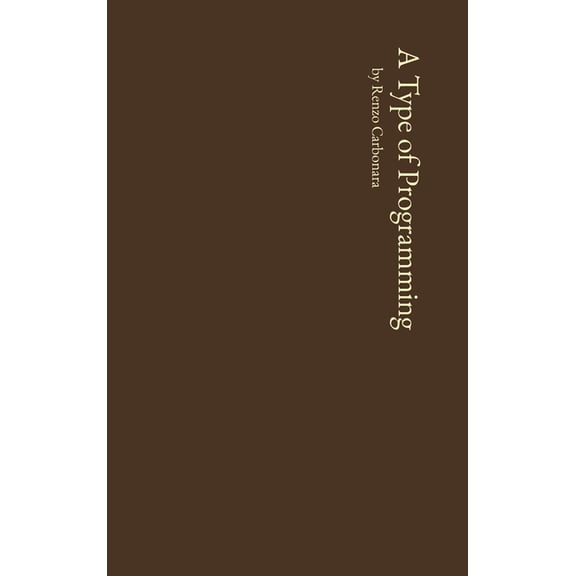 A Type of Programming, (Hardcover)