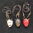 thumbnail image 3 of Halloween Prajna Fantasma Casco Colgante Collar Hannya Japonés Oni Colgante Colgante Speravity AP006774-03, 3 of 6