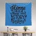 thumbnail image 2 of Disketp Home is Where Our Story Begins Tapestry 60x51 InchesTapestry for Living Room Bedroom Home, 2 of 6