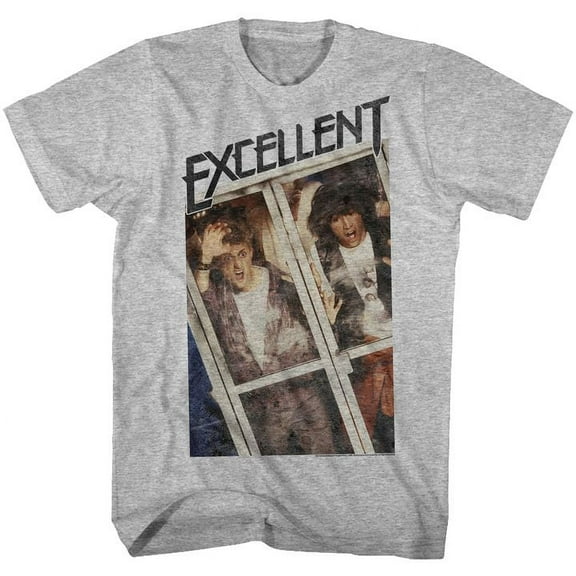 Bill And Ted Excellent Gray Heather Adult T-Shirt 5Xl