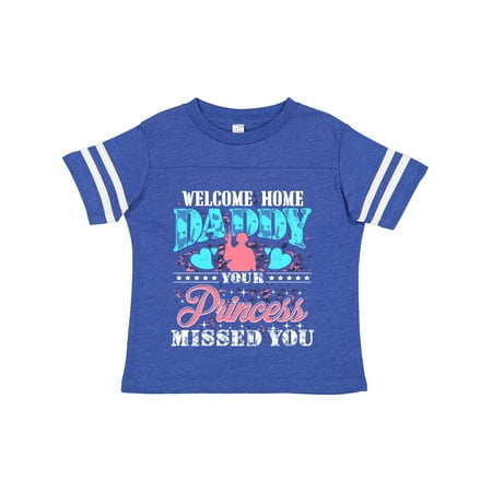 

Inktastic Military Daughter Welcome Home Daddy Gift Toddler Toddler Girl T-Shirt