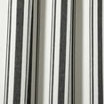 thumbnail image 3 of Lush Decor Eco-Friendly Recycled Cotton Farmhouse Stripe Yarn Dyed Eco-Friendly Recycled Cotton Window Curtain Panels Black 42X95 Set, 3 of 5