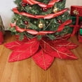 thumbnail image 1 of Jupe Tree de Noël Poinsettia Rouge, 1 of 2