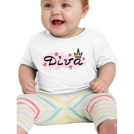 

Diva Pink Stars Crown T-Shirt Infant -Smartprints Designs 18 Months