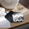 thumbnail image 4 of 3drose, Image of Huge Black White and Gray Modern Chevron Stripes, Set of 4 Coasters - Soft, 4 of 7