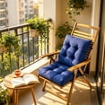thumbnail image 3 of 18x18in Outdoor Chair Cushion 2Pcs, Waterproof Patio Seat Pad for Benches or Rattan/Wicker Furniture, Reversible Sunbrella Fabric, Indoor/Outdoor Use, 3 of 4