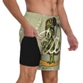 thumbnail image 3 of Balery Dinosaur Mens Swim Trunks Swim Shorts for Men Quick Dry Inseam Beach Shorts with Compression Liner Pocket-XX-Large, 3 of 9