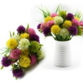 thumbnail image 5 of 15 Pcs Dandelion Artificial Flowers Plants Bouquet Plastic Flower for Home Decoration/Wedding Decor (Yellow), 5 of 6