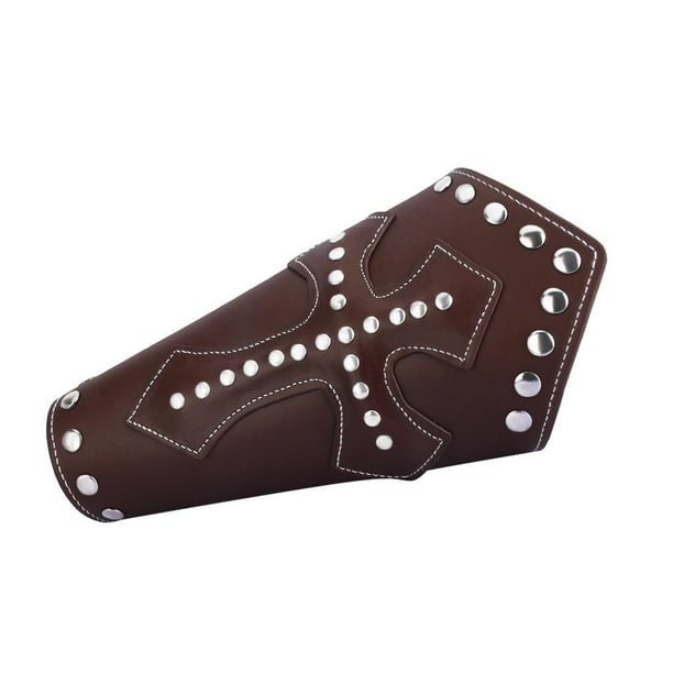 2x Unisex gótico punk pu cuero brazalete brazalete cruzado remache pulseras regalos de Halloween Yuyangstore Pulsera Steampunk Gauntlet