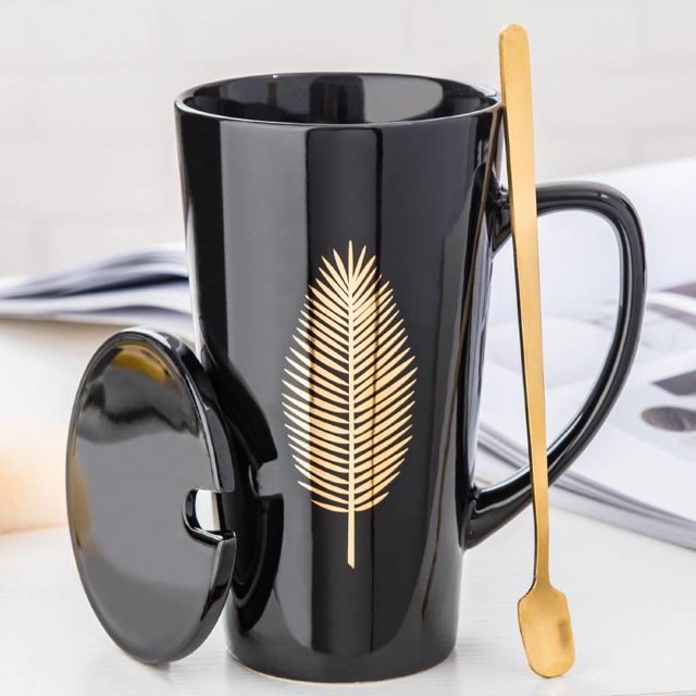 Mug Coffee Cup Cute Drinking Cup Ceramic Cup Gift Box Set Also Can Be Used For Microwave Heating