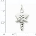 thumbnail image 2 of Beautiful 14k White Gold Nurse Symbol Charm, 2 of 2