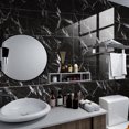 thumbnail image 4 of 12 Uds pegatinas de azulejos de pared JAMW autoadhesivas impermeables de PVC para mesa de muebles de gabinete de cocina negro 30x15cm, 4 of 5