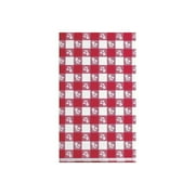 Plastic Tablecovers, Red Gingham Pattern, 54 x 108