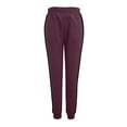 thumbnail image 5 of Audhol Comfy Sweatpants Women, Women's Fashionable Casual Thin High Waist Loose Sports Pants Comfortable High Waist Jogging Trousers with Pocket Casual Sweatpants Thin Sweatpants Women Wine XL, 5 of 6