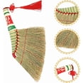 thumbnail image 2 of Healifty Small Broom Small Natural Whisk Broom Handmade Broom Straw Woven Soft Broom Asian Broom for Household Sweeping Indoor Outdoor Broom, 2 of 4