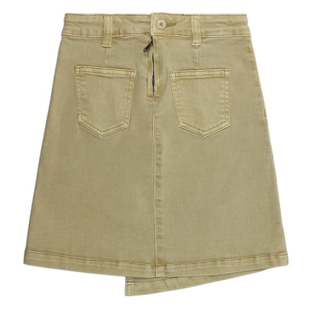 KIDSCOOL SPACE Filles Jupe d'Été, Bande Élastique à l'Intérieur de Doux Shorts Robe de Fille en Denim de Coton Stretch