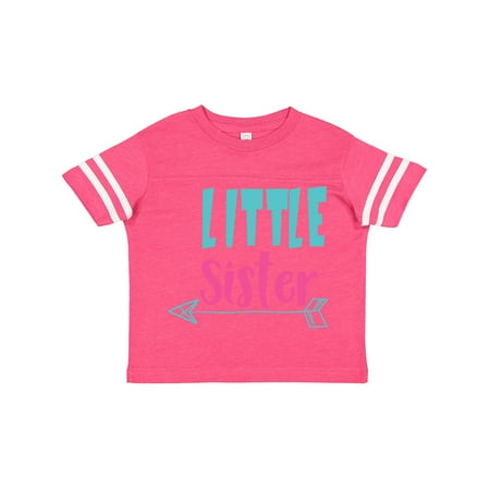 

Inktastic Little Sister Younger Sister Arrow Sibling Gift Toddler Toddler Girl T-Shirt