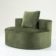 thumbnail image 5 of YYAo Modern Sofa,Couch for Living Room,Modern Sofa with Deep Seat, Comfy Compressed Single Sofa, No Assembly Required, Green, 5 of 6