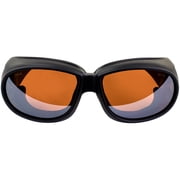 Global Vision Eyewear Outfitter Safety Glasses with Matte Black Frames and Anti-Fog Driving Mirror Lenses