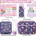thumbnail image 2 of Set de loncheras Fimibuke Kids con bolsa, botella de agua y utensilios, 2 of 9